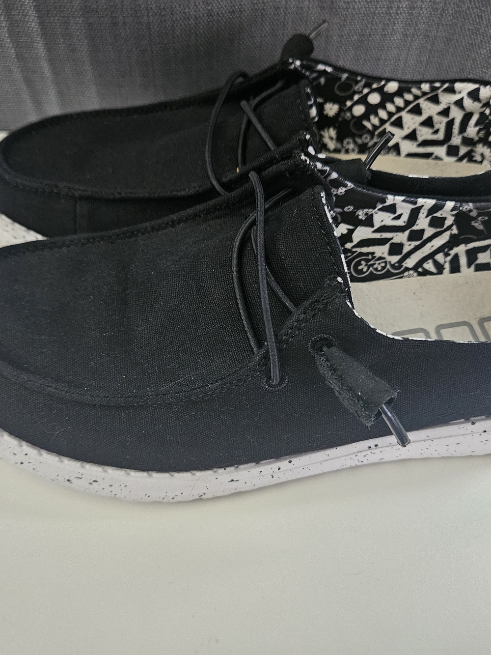 Hey Dude Women's Black Wally Shoe - Casual Slip-On - Picture 5 of 7